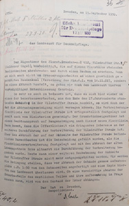 Brief Herbert Conert vom Baupolizeiamt 15.09.1930