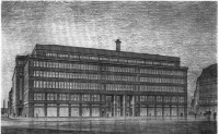 Paul Andrae, Entwurf für ein Großstadt-Warenhaus, vor 1922