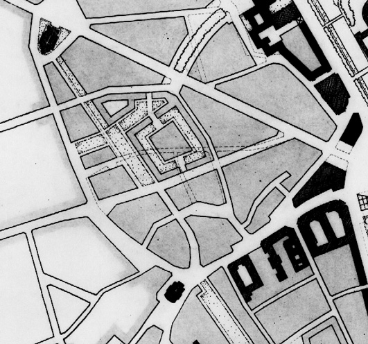 Ausschnitt aus dem Plan Neugestaltung der Innenstadt 25.11.1938