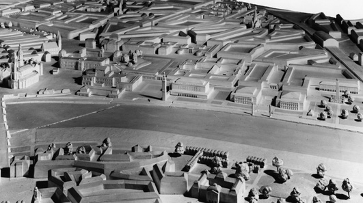 Modell Neugestaltung der „Speicherterrassen“, Aufnahmedatum 08.11.1942