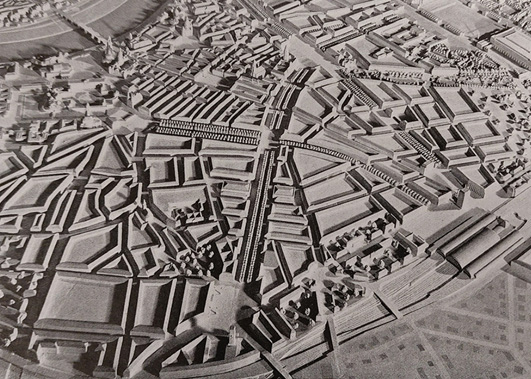 Dresden. Modell der Neugestaltung der Innenstadt 1939