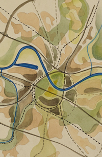 Organischer St�dtebau, Plan Dresden von Franz Ehrlich