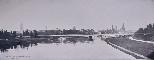 1. Preis Wettbewerb Dr.-Rudolf-Friedrichs-Brücke (Carolabrücke) 1964 Eckhart Thürmer u. Willi Spoelgen