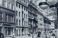 Hauptstraße (ehem. "Straße der Befreiung" mit sanierten Bürgerhäusern, Foto: 1980