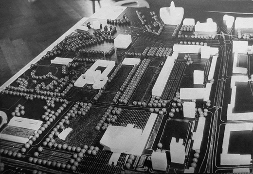Hans Schmidt: Stdtebauliche Untersuchung zum Gebiet Grunaer Strae Sd (Robotronareal) 1965 - 1. Preis
