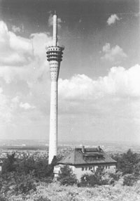 Dresdner Fernsehturm - 1968 im Bau