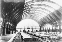 Hauptbahnhof im Bau - hier Mittelschiff 1897