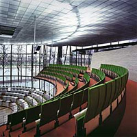 Zuschauertribüne im Plenarsaal des Sächsischen Landtages 
