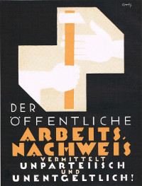 Werbeschrift ffentlicher Arbeitsnachweis, Dresden 1926