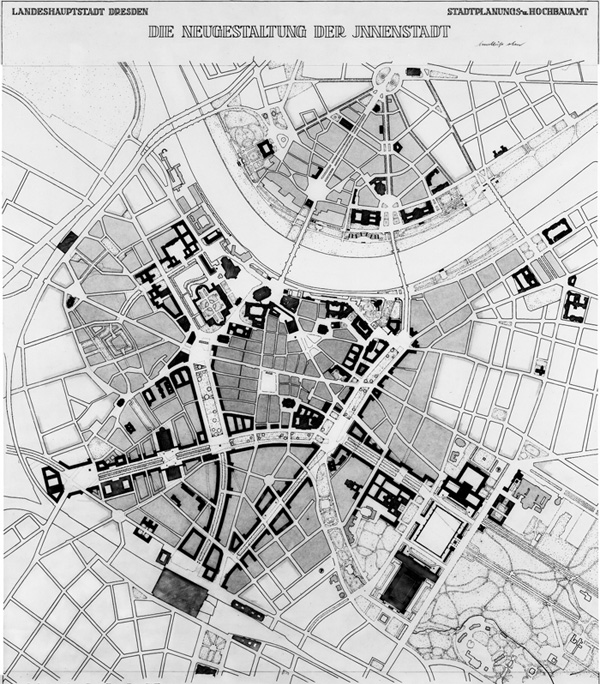 Die Neugestaltung der Innenstadt. Plan 25. November 1938