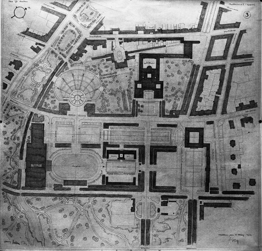 Projekt Gauforum Dresden, Entwurf Paul Wolf 1934