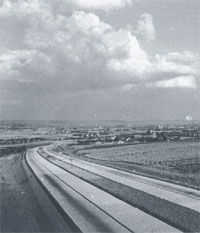 Autobahn bei Dresden 1838 (nähe Mobschatz)