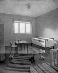 Kinderzimmer für ein Einfamilienhaus in der Siedlung Trachau, 1932