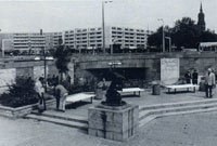 nterführung am Neustädter Markt mit Beispielen architekturbezogener Kunst, Foto: 1980